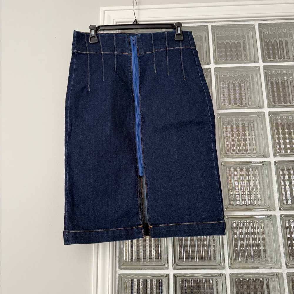 VENUS Dark Blue Denim Pencil Skirt